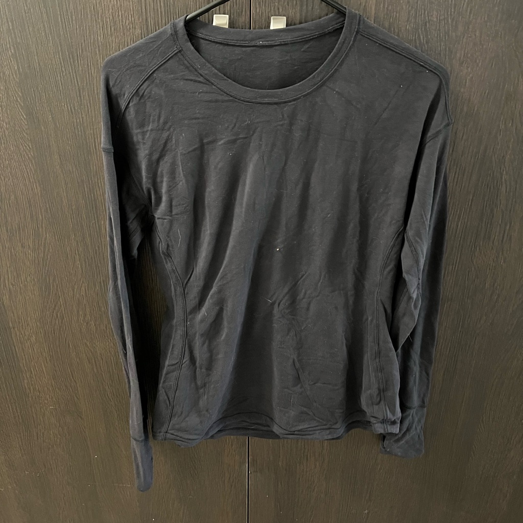 Lululemon Black Rulu Relaxed Long Sleeve